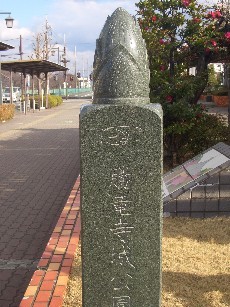 「タケノコ道標」の写真