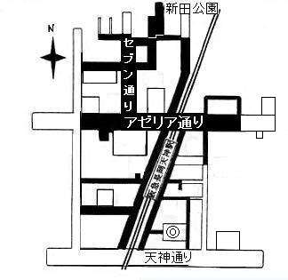 長岡天神駅周辺の放置禁止区域
