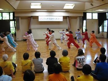 武術演技の様子