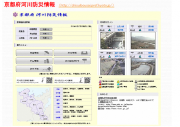京都府河川防災情報