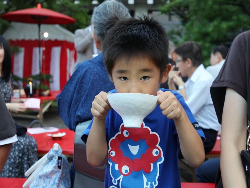 お茶席の様子