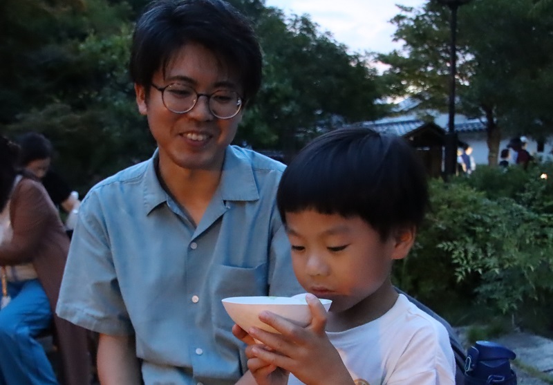 お茶席の様子