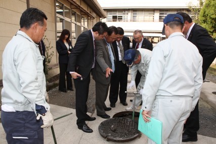 宮城県石巻市の議員団の視察状況写真