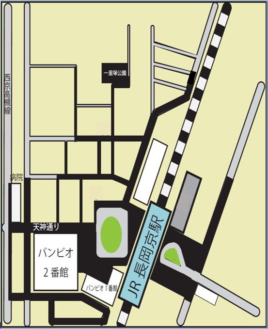 長岡京駅周辺の放置禁止区域