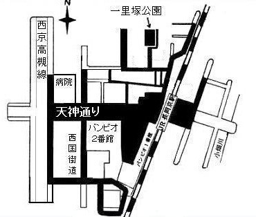 長岡京駅周辺の放置禁止区域