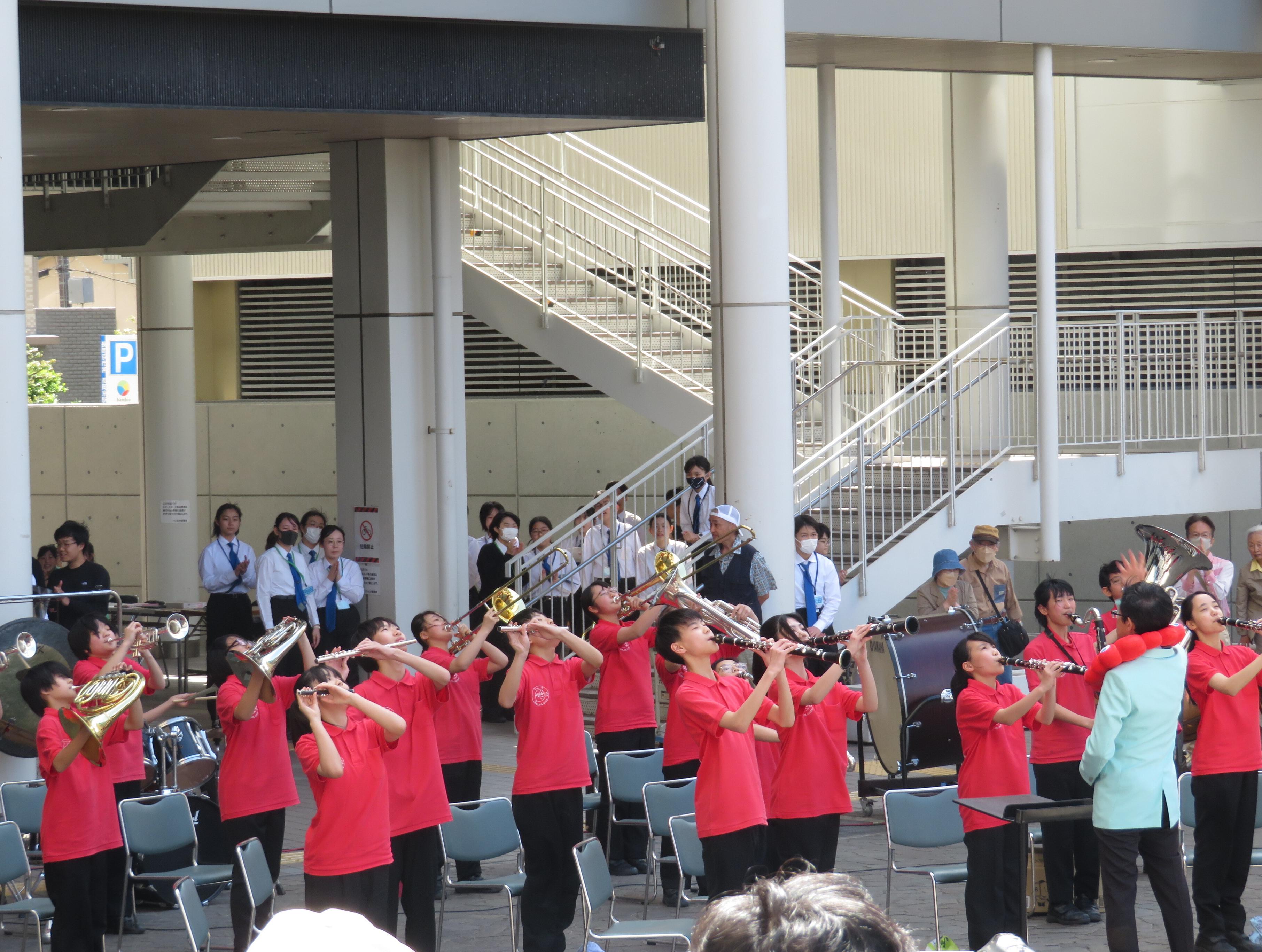 長岡第二中学校吹奏楽部の写真