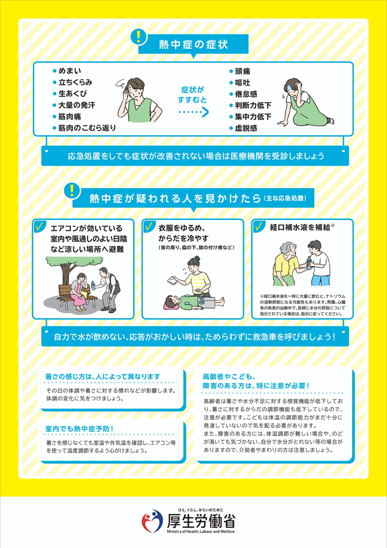 熱中症の症状