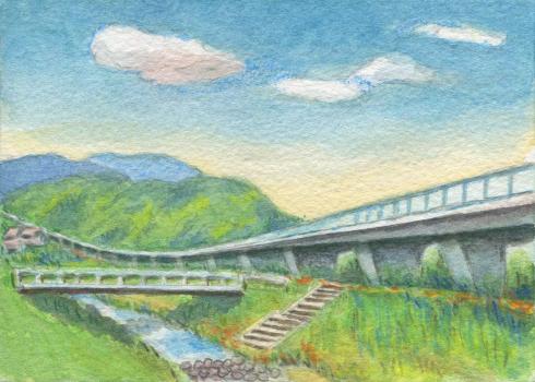 「『天』まで届くか？高速道路」の絵はがき画像