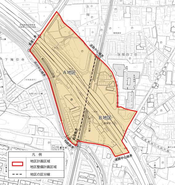 地区計画の区域図