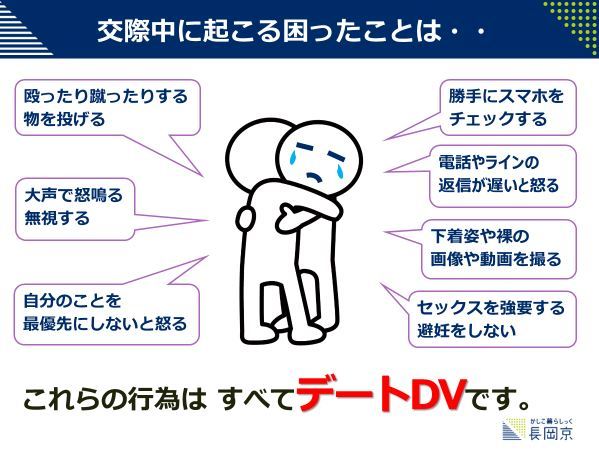 これらの行為はすべてデートDVです。