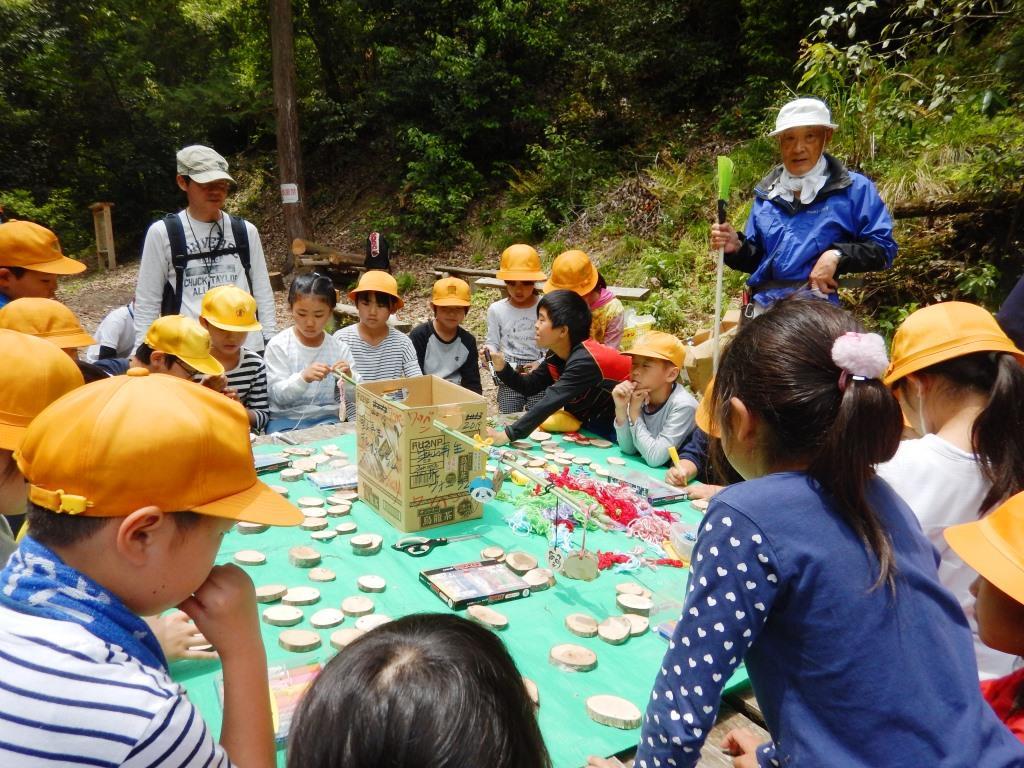 西山での環境教育の様子