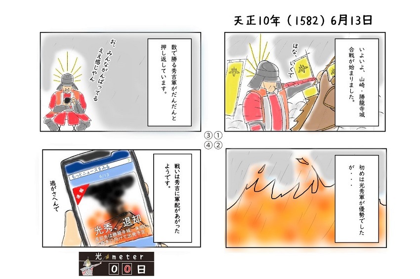 天正10年6月13日の漫画