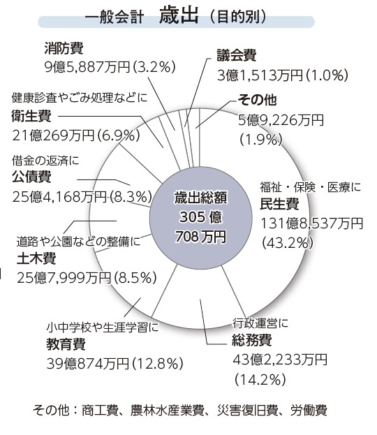 歳出決算・目的別グラフ