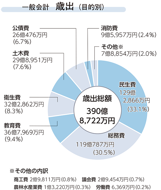 歳出決算・目的別グラフ