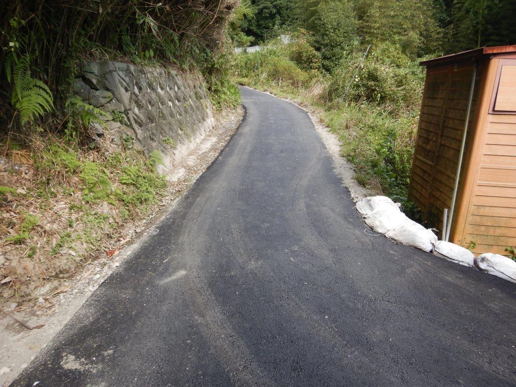 修繕を行った西山作業道