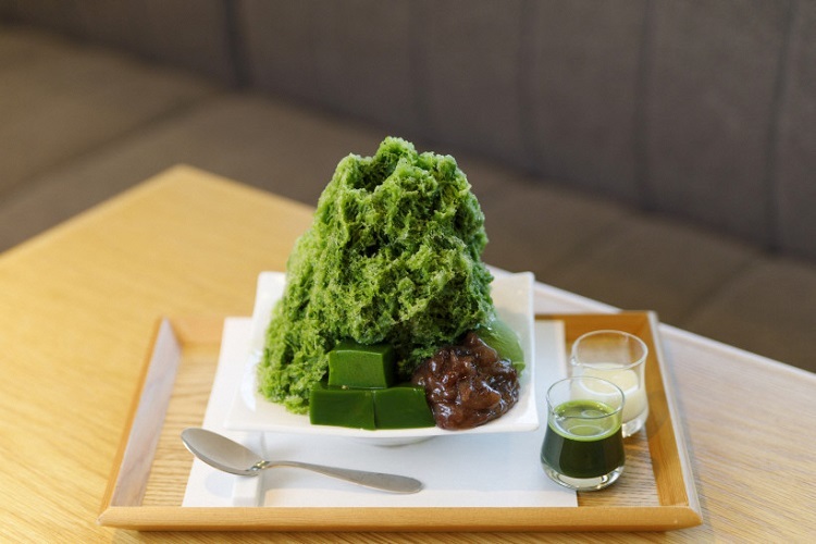 小倉山荘ファームダイニングカフェのかき氷