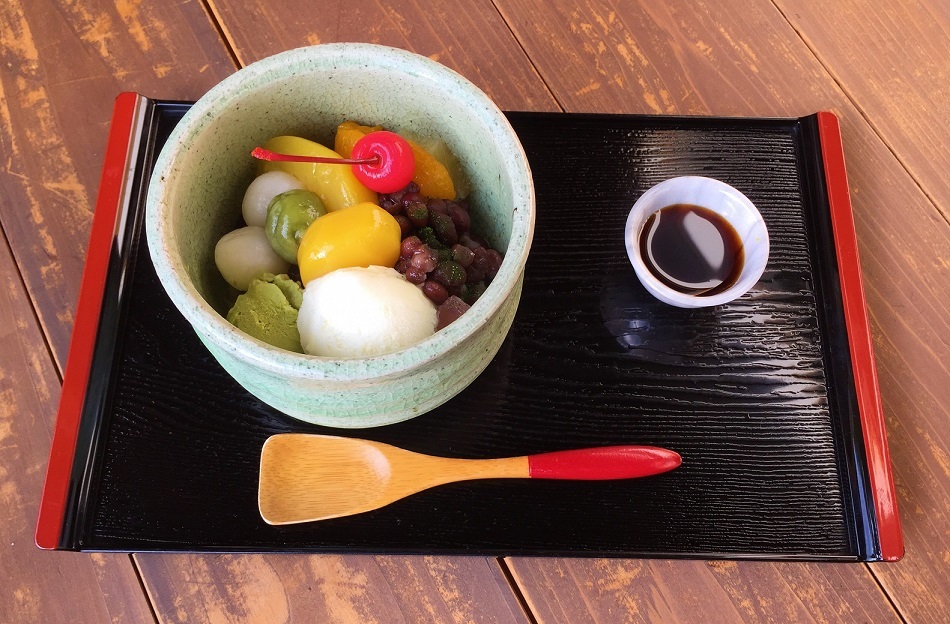 神足ふれあい町家のあんみつ