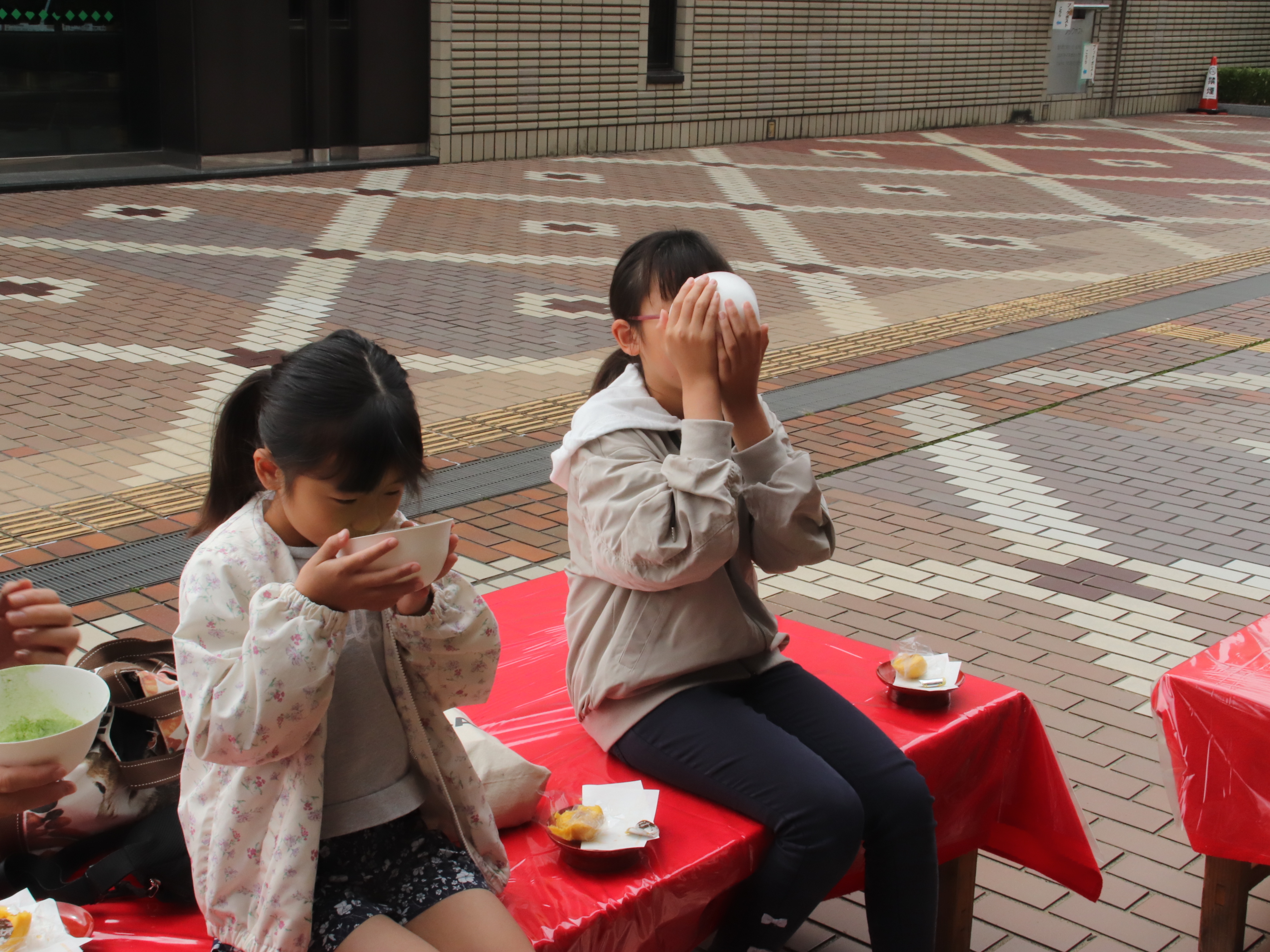 お茶席の様子