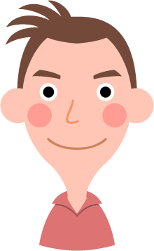 若い男性のイラスト