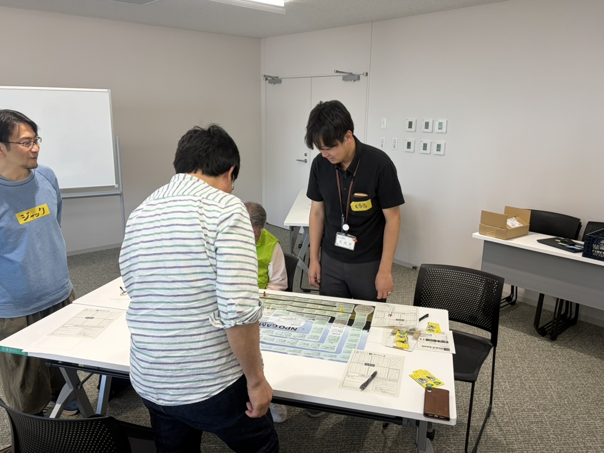 NPOゲームをプレイしている様子