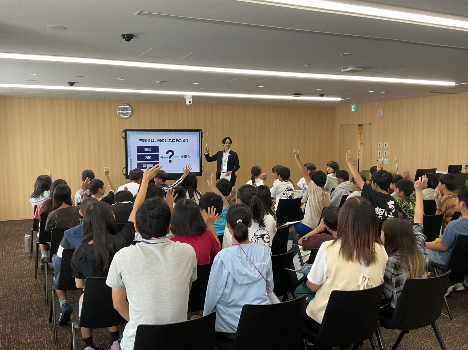 長岡第六小学校説明の様子1